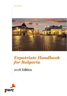 Expatriate Handbook for Bulgaria 2018